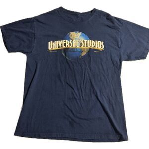 Universal Studios Theme Park Logo Black Shirt Size L